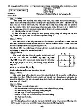 Đề thi chọn học sinh giỏi tỉnh môn Vật lý Lớp 9 - Năm học 2014-2015 - Sở giáo dục và đào tạo Quảng Bình (Có đáp án)